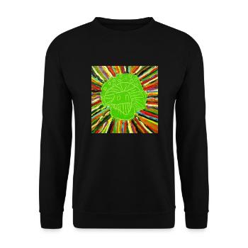 Champignon drôle / champignons - Sweat-shirt Unisexe - noir - Devant - Alina (178cm) & Michal (187cm)