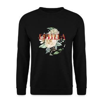 Emilia - Unisex Sweatshirt - black - Front - Alina (178cm) & Michal (187cm)