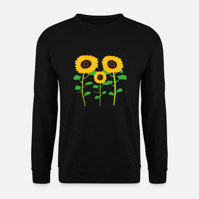 Sonnenblumen-Sammlung - Unisex Pullover - Schwarz