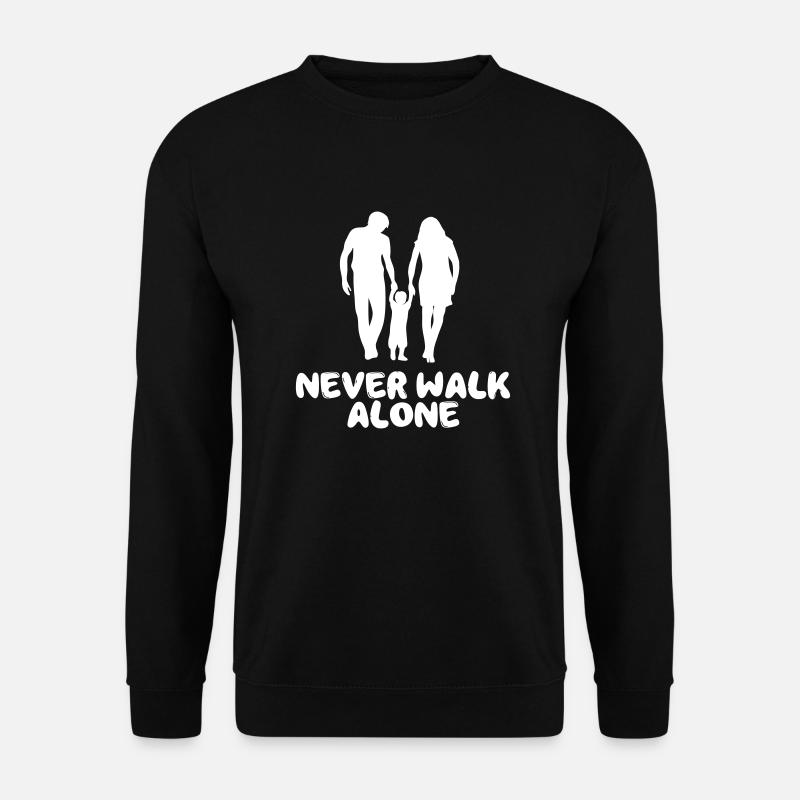 Never walk alone (family) - Unisex Sweatshirt - black