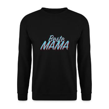 Beste Mama - Unisex Pullover - Schwarz - Vorne - Alina (178cm) & Michal (187cm)