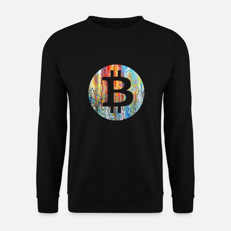 Bitcoin Art - Unisex Pullover - Schwarz