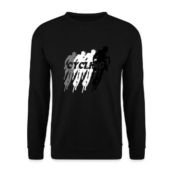 Radfahren - Unisex Pullover - Schwarz - Vorne - Alina (178cm) & Michal (187cm)