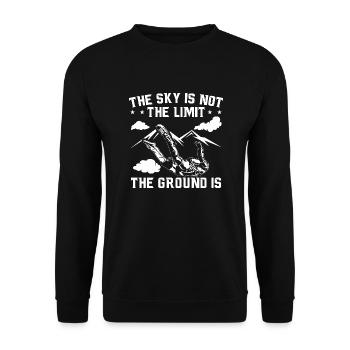 Skydive Hobby | Idée cadeau parachute parachutisme - Sweat-shirt Unisexe - noir - Devant - Alina (178cm) & Michal (187cm)