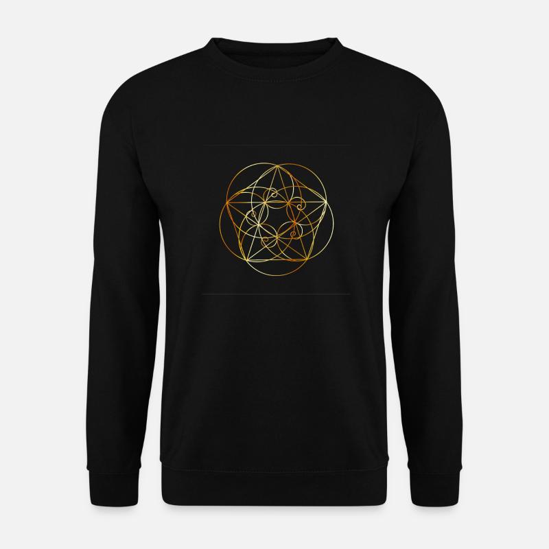 Fibonacci moderne Kunst - Unisex Pullover - Schwarz