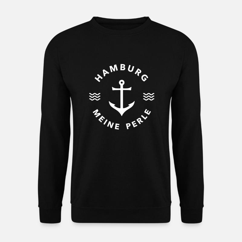 Hamburg meine Stadt Perle - Unisex Pullover - Schwarz
