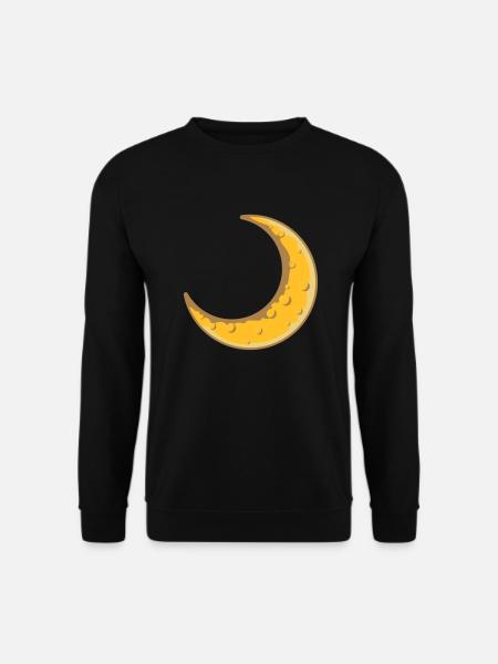 Moon Design Sickle Moon - Unisex Sweatshirt - black