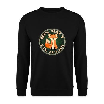 fuchs bin halt ein fuchs clever und buschig - Unisex Pullover - Schwarz - Vorne - Alina (178cm) & Michal (187cm)
