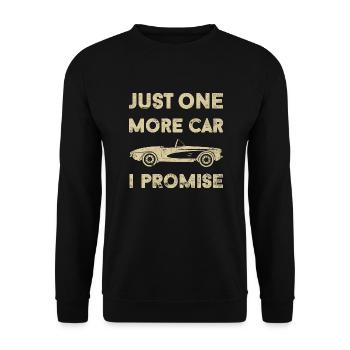 Il ne reste plus qu’une voiture amateur de voiture oldtimer motor - Sweat-shirt Unisexe - noir - Devant - Alina (178cm) & Michal (187cm)