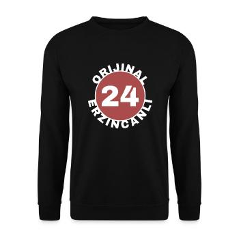 Erzincan - Sweat-shirt Unisexe - noir - Devant - Alina (178cm) & Michal (187cm)