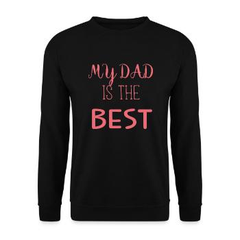 dad - Sweat-shirt Unisexe - noir - Devant - Alina (178cm) & Michal (187cm)