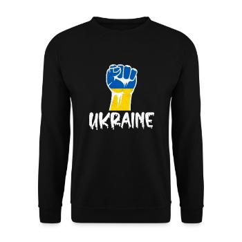 Ukraine Conflict Ukraine War - Unisex Sweatshirt - black - Front - Alina (178cm) & Michal (187cm)