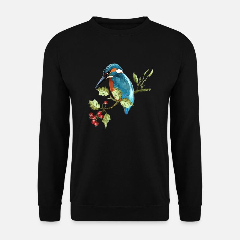 Bunter Vogel - Unisex Pullover - Schwarz