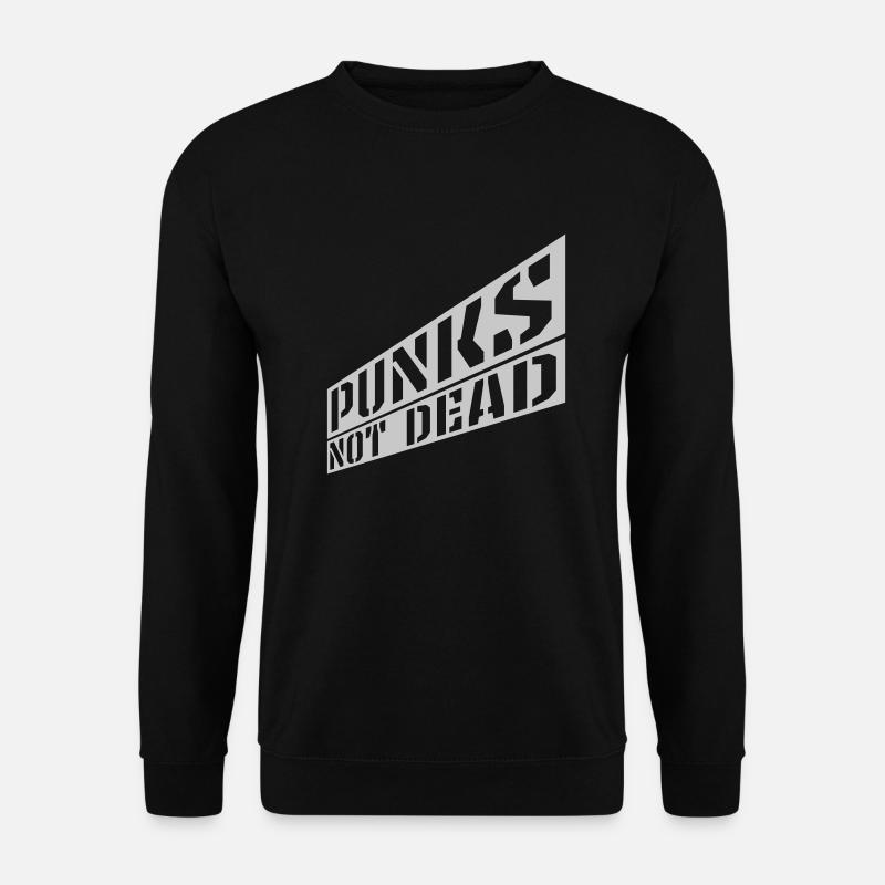 punks pas mort citation - Sweat-shirt Unisexe - noir