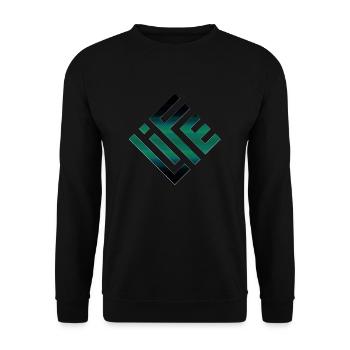 VIE - Sweat-shirt Unisexe - noir - Devant - Alina (178cm) & Michal (187cm)