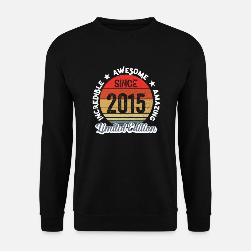 erstaunlich seit 2015 - Jubiläum - Unisex Pullover - Schwarz