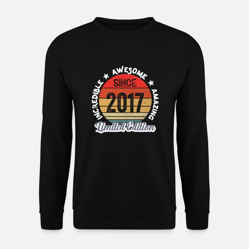 amazing since 2017 - anniversary - Unisex Sweatshirt - black