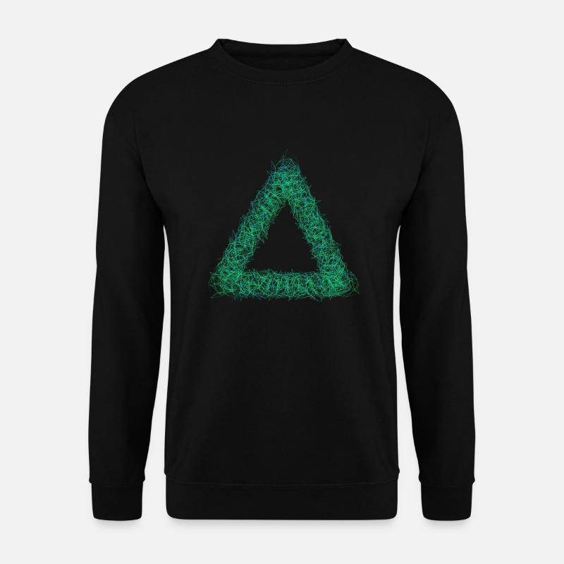 Dreieck - Unisex Pullover - Schwarz