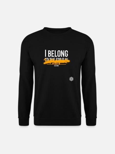 highperformer obere 1% reich lustig - Unisex Pullover - Schwarz