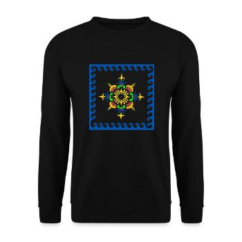 Water - Unisex Sweatshirt - black - Front - Alina (178cm) & Michal (187cm)