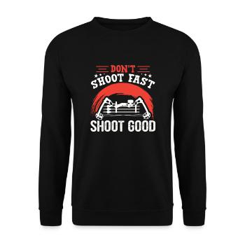 Archery Archer Archery Target - Unisex Sweatshirt - black - Front - Alina (178cm) & Michal (187cm)