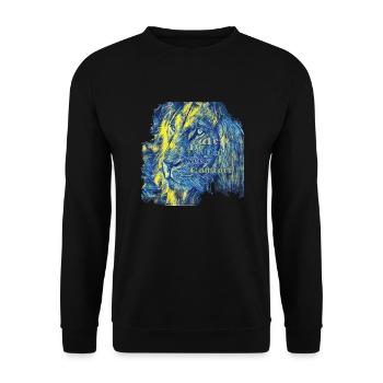 we do not seek comfort - Unisex Sweatshirt - black - Front - Alina (178cm) & Michal (187cm)