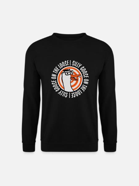 goose on the loose - Unisex Sweatshirt - black
