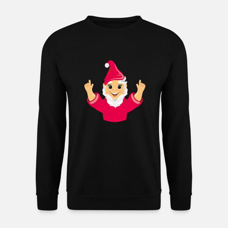 Glücklicher Gnom - Unisex Pullover - Schwarz