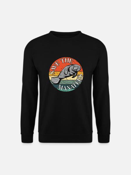 Save the manatees - Unisex Sweatshirt - black