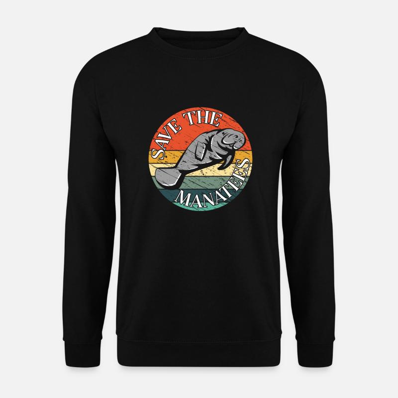Save the manatees - Unisex Sweatshirt - black