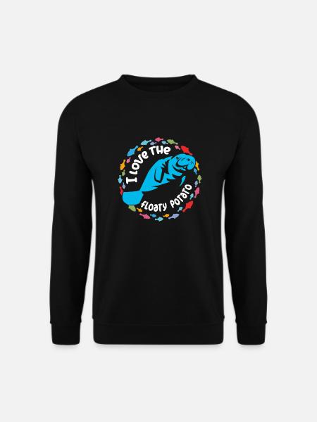 Ich liebe Dugongs Manatees - Unisex Pullover - Schwarz