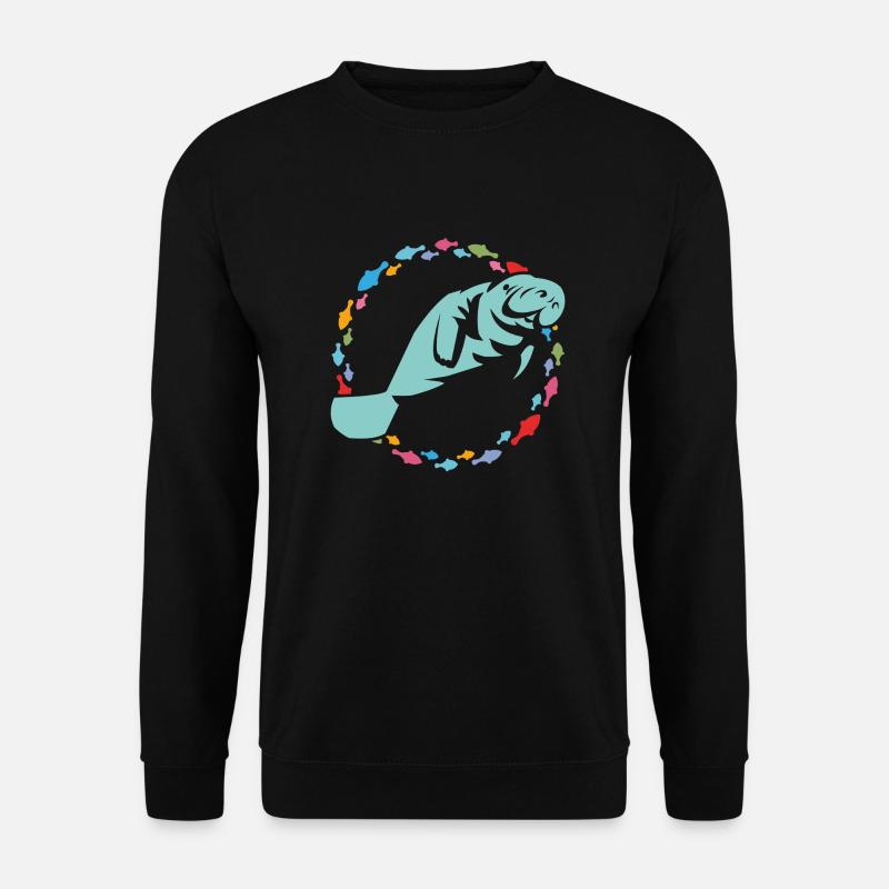I love manatees - Unisex Sweatshirt - black