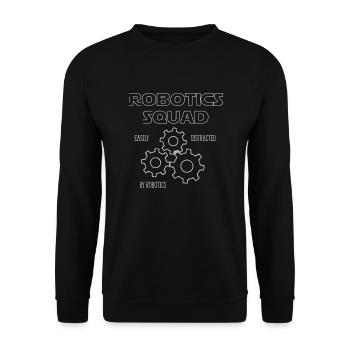 Robotics Squad Ingénierie de - Sweat-shirt Unisexe - noir - Devant - Alina (178cm) & Michal (187cm)