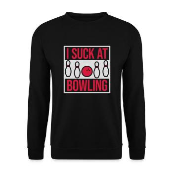 Je suis nul au bowling - Sweat-shirt Unisexe - noir - Devant - Alina (178cm) & Michal (187cm)