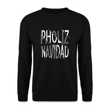 humor christmas present bubaprints awesome - Unisex Pullover - Schwarz - Vorne - Alina (178cm) & Michal (187cm)
