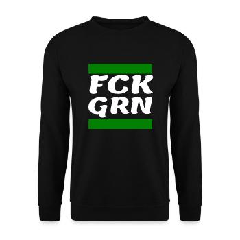 Gegen die Grünen - Unisex Pullover - Schwarz - Vorne - Alina (178cm) & Michal (187cm)