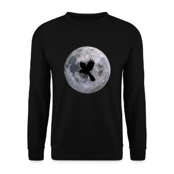 birdsky - Unisex Pullover - Schwarz - Vorne - Alina (178cm) & Michal (187cm)