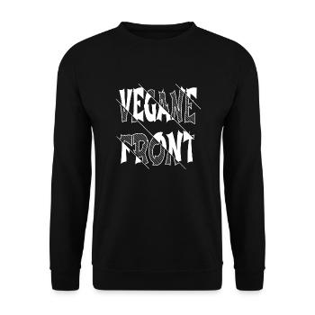 witzig veganes essen gesundheit - Unisex Pullover - Schwarz - Vorne - Alina (178cm) & Michal (187cm)