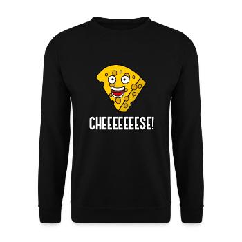 Fromage : un dicton amusant sur la nourriture - Sweat-shirt Unisexe - noir - Devant - Alina (178cm) & Michal (187cm)