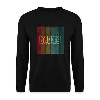 Drôle Vintage Retro Darts Chemise Dart Dart DART - Sweat-shirt Unisexe - noir - Devant - Alina (178cm) & Michal (187cm)