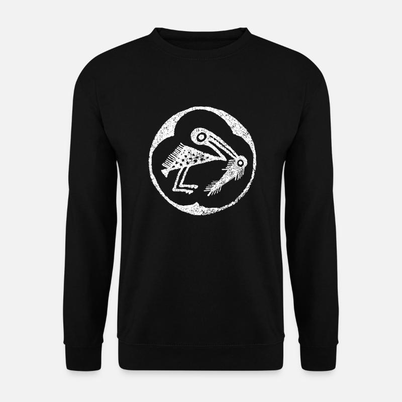 Grey heron - Unisex Sweatshirt - black