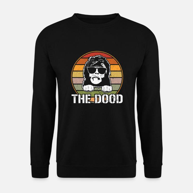 Sheepadoodle Doodle Dog - Unisex Sweatshirt - black