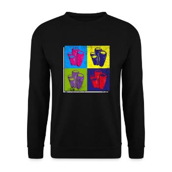 Gods Wisdom, récifs coralliens, emploi, océan, - Sweat-shirt Unisexe - noir - Devant - Alina (178cm) & Michal (187cm)