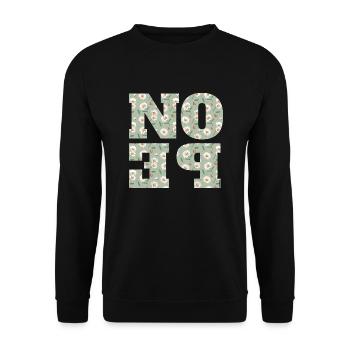 NOPE - sei kein ja-Sager! - Unisex Pullover - Schwarz - Vorne - Alina (178cm) & Michal (187cm)