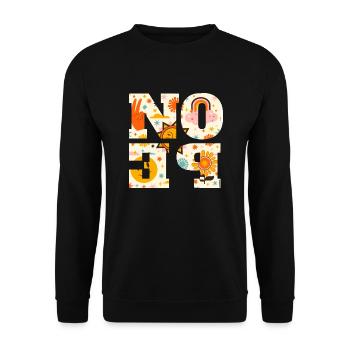NOPE - ne soyez pas un béni-oui-oui! - Sweat-shirt Unisexe - noir - Devant - Alina (178cm) & Michal (187cm)