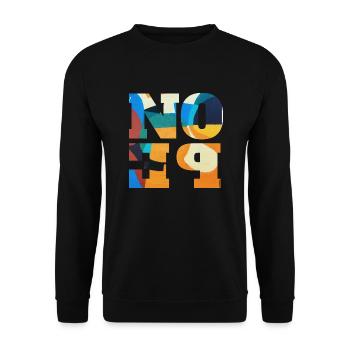 NOPE - don't be a yes-man! - Unisex Sweatshirt - black - Front - Alina (178cm) & Michal (187cm)