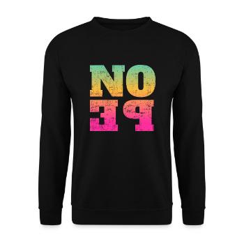NOPE - don't be a yes-man! - Unisex Sweatshirt - black - Front - Alina (178cm) & Michal (187cm)