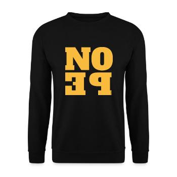 NOPE - sei kein ja-Sager! - Unisex Pullover - Schwarz - Vorne - Alina (178cm) & Michal (187cm)