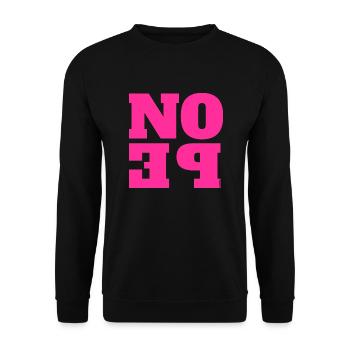 NOPE - ne soyez pas un béni-oui-oui! - Sweat-shirt Unisexe - noir - Devant - Alina (178cm) & Michal (187cm)
