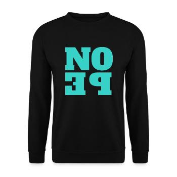 NOPE - ne soyez pas un béni-oui-oui! - Sweat-shirt Unisexe - noir - Devant - Alina (178cm) & Michal (187cm)